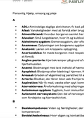 Fagord - Personlig Hjælp Omsorg og Pleje